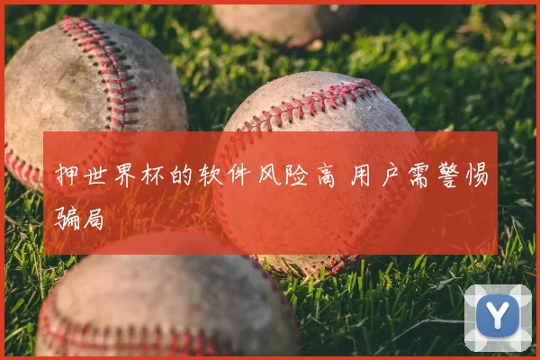 押世界杯的软件风险高 用户需警惕骗局