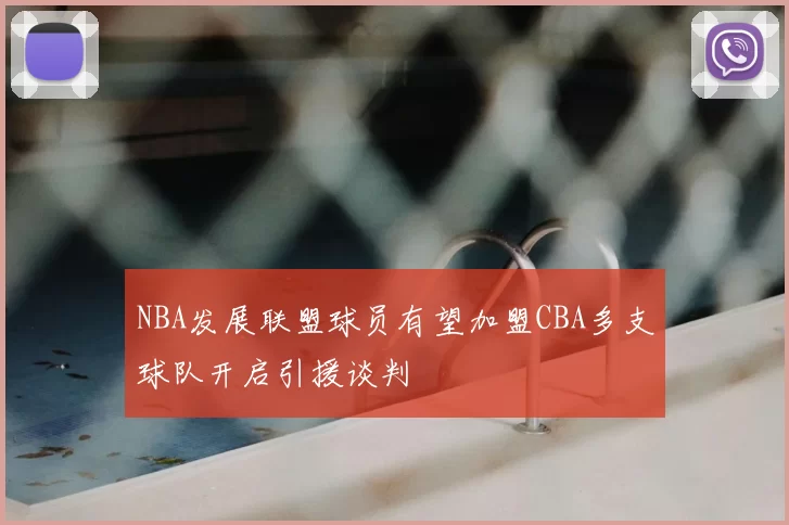NBA发展联盟球员有望加盟CBA多支球队开启引援谈判
